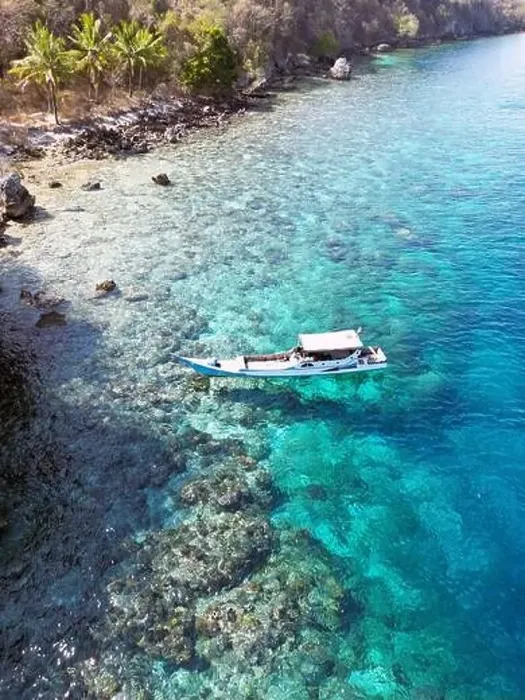 Framed Print : Indonesia Alor - Drone view Ternate Island coast line Framed Print : Indonesia Alor - Drone view Ternate Island coast line