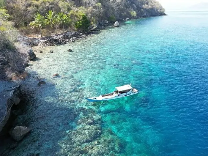Framed Print : Indonesia Alor - Drone view Ternate Island coast line Framed Print : Indonesia Alor - Drone view Ternate Island coast line
