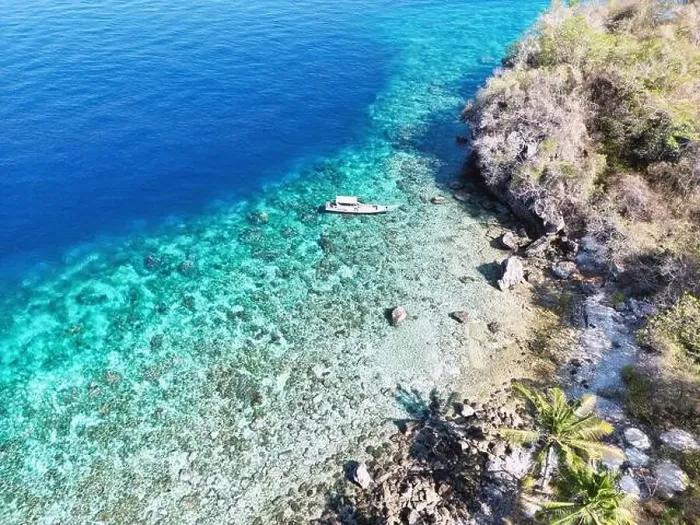 Framed Print : Indonesia Alor - Drone view Ternate Island coast line Framed Print : Indonesia Alor - Drone view Ternate Island coast line