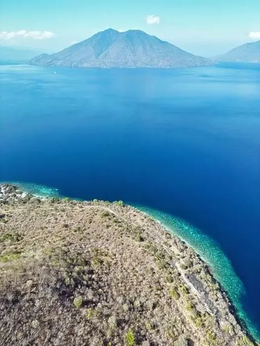 Framed Print : Indonesia Alor - Drone view Ternate Island and Pura Island coast line Framed Print : Indonesia Alor - Drone view Ternate Island and Pura Island coast line