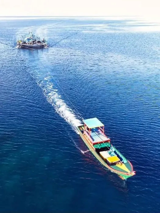 Framed Print : Indonesia Anambas Islands - Drone view Telaga Island Bagan perahu - boat to lift nets Framed Print : Indonesia Anambas Islands - Drone view Telaga Island Bagan perahu - boat to lift nets