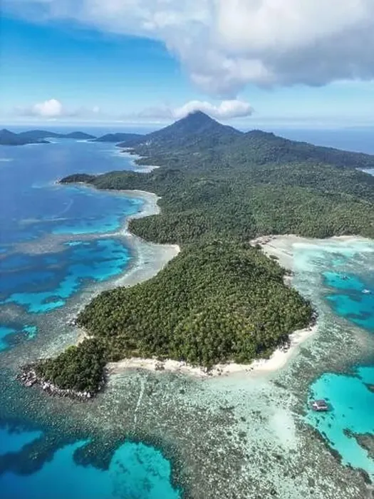 Framed Print : Indonesia Anambas Islands - Drone view Telaga Island vertical Framed Print : Indonesia Anambas Islands - Drone view Telaga Island vertical