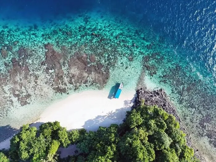 Framed Print : Indonesia Bangka - Drone view Bangka Island coral reef Framed Print : Indonesia Bangka - Drone view Bangka Island coral reef