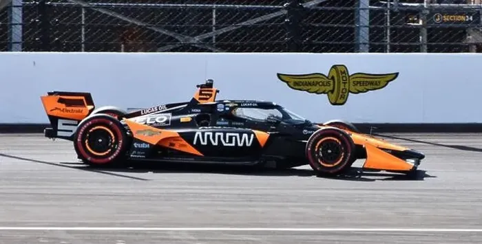Framed Print : IndyCar driver Pato O'Ward competing in the Indianapolis Grand Prix in Arrow McLaren's No. 5 car Framed Print : IndyCar driver Pato O'Ward competing in the Indianapolis Grand Prix in Arrow McLaren's No. 5 car
