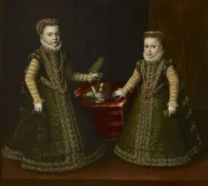 Framed Print : Infantas Isabella Clara Eugenia and Catalina Micaela, 1570 Framed Print : Infantas Isabella Clara Eugenia and Catalina Micaela, 1570