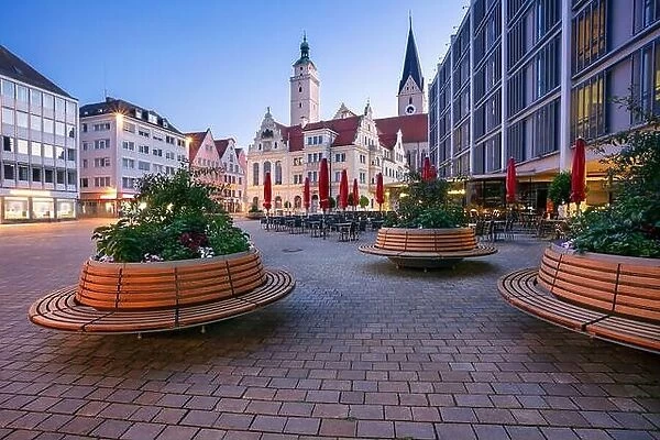Ingolstadt, Germany. Cityscape image of downtown Ingolstadt, Germany with town hall at sunrise