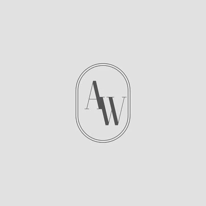 Framed Print : Initial AW wedding monogram logo design vector graphic Framed Print : Initial AW wedding monogram logo design vector graphic