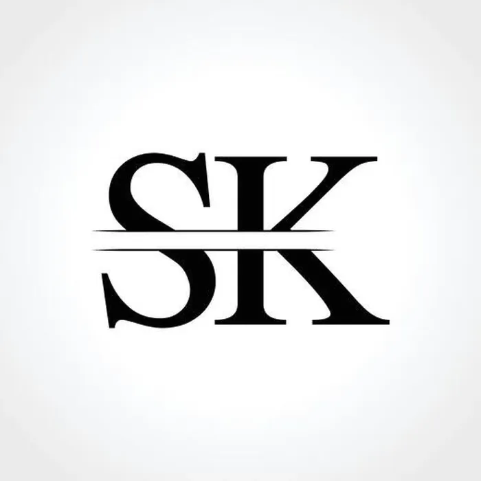 Framed Print : Initial Letter SK Logo Design Vector Template. SK Letter Logo Design Framed Print : Initial Letter SK Logo Design Vector Template. SK Letter Logo Design