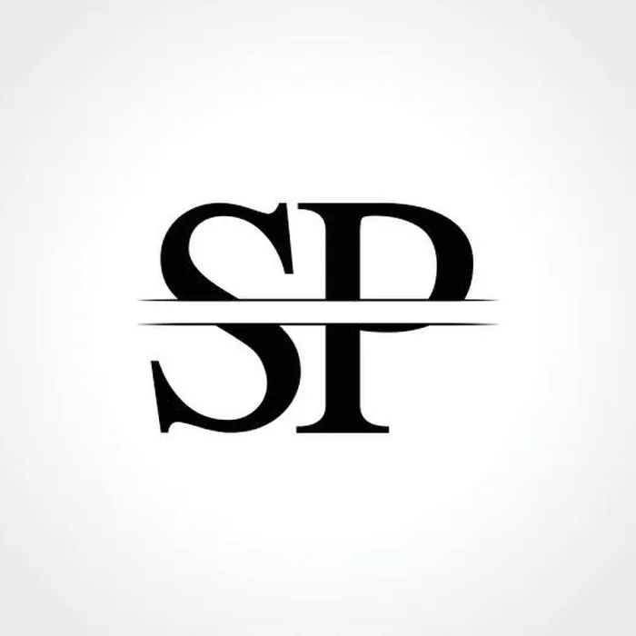Framed Print : Initial Letter SP Logo Design Vector Template. SP Letter Logo Design Framed Print : Initial Letter SP Logo Design Vector Template. SP Letter Logo Design