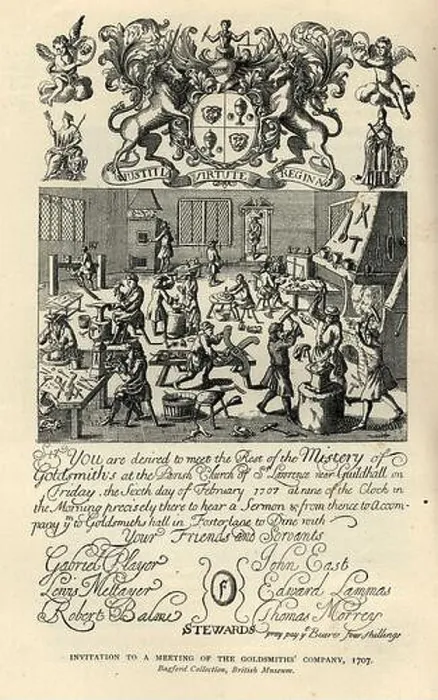 Framed Print : Inivitation to meeting of the goldsmiths company Framed Print : Inivitation to meeting of the goldsmiths company