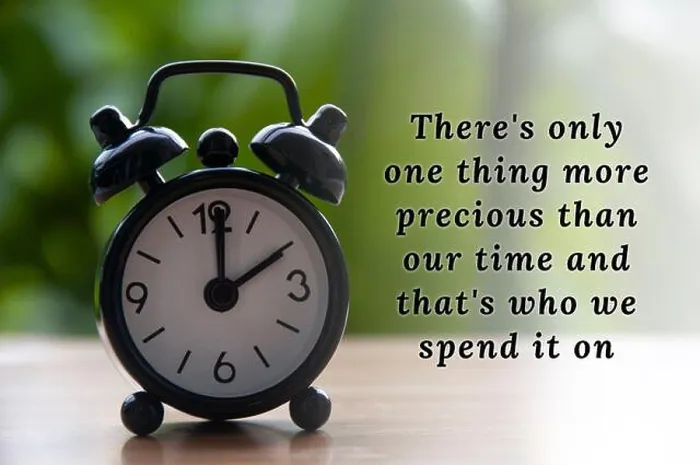 Framed Print : Inspirational quote text with black alarm clock background. The clock set at 2 o'clock, Motivational concept