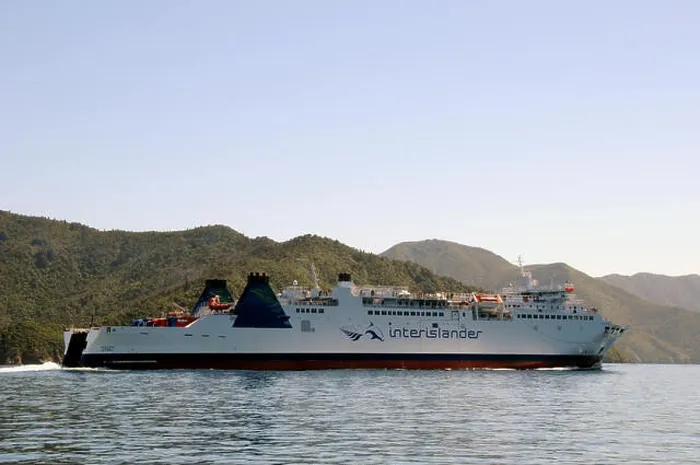 Framed Print : The InterIslander leaving Picton to cross the Cook Strait Framed Print : The InterIslander leaving Picton to cross the Cook Strait