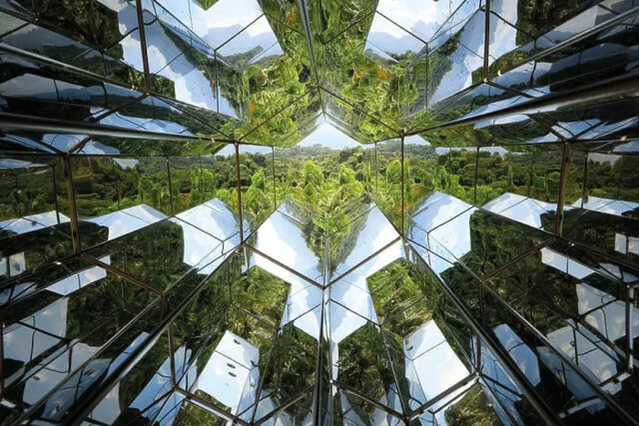 Framed Print : Internal view of Olafur Eliasson's viewing machine exhibited at Inhotim, Brazil Framed Print : Internal view of Olafur Eliasson's viewing machine exhibited at Inhotim, Brazil