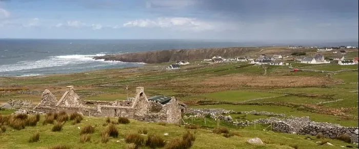 Framed Print : Ireland, Co Donegal, Gweedore, Meenalough, The Bloody Foreland, panoramic Framed Print : Ireland, Co Donegal, Gweedore, Meenalough, The Bloody Foreland, panoramic