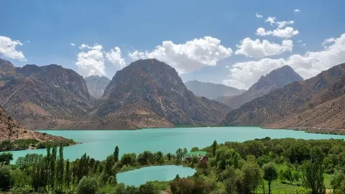 Framed Print : Iskanderkul in the Fann Mountains, taken in Tajikistan in August 2018 taken in hdr Framed Print : Iskanderkul in the Fann Mountains, taken in Tajikistan in August 2018 taken in hdr