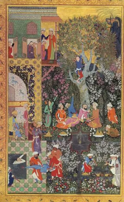Framed Print : Islamic Art. Persian Miniature. Miniatures of the Book, Muraqqa-e-Golshan Framed Print : Islamic Art. Persian Miniature. Miniatures of the Book, Muraqqa-e-Golshan