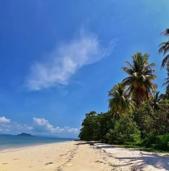 Framed Print : Island, Ocean views near Phuket Thailand with Blues Framed Print : Island, Ocean views near Phuket Thailand with Blues