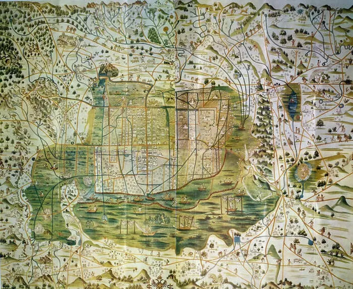Framed Print : ISLARIO GENERAL DE TODAS LAS ISLAS DEL MUNDO - CONQUISTA DE NUEVA ESPAÑA - MAPA DEL VALLE DE MEXICO - 1560 Framed Print : ISLARIO GENERAL DE TODAS LAS ISLAS DEL MUNDO - CONQUISTA DE NUEVA ESPAÑA - MAPA DEL VALLE DE MEXICO - 1560