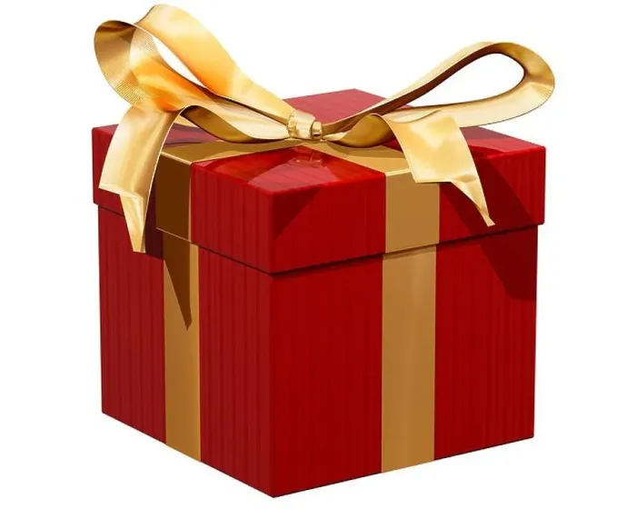 Framed Print : Isolated illustration of a gift wrapped present Framed Print : Isolated illustration of a gift wrapped present