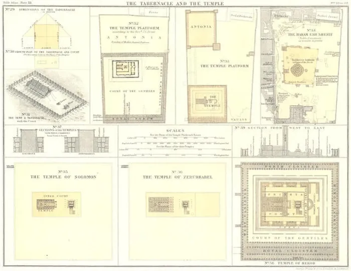 Framed Print : ISRAEL: Tabernacle Tent Temple Esh-Sherif Solomon Zerubbabel Herod, 1900 map Framed Print : ISRAEL: Tabernacle Tent Temple Esh-Sherif Solomon Zerubbabel Herod, 1900 map