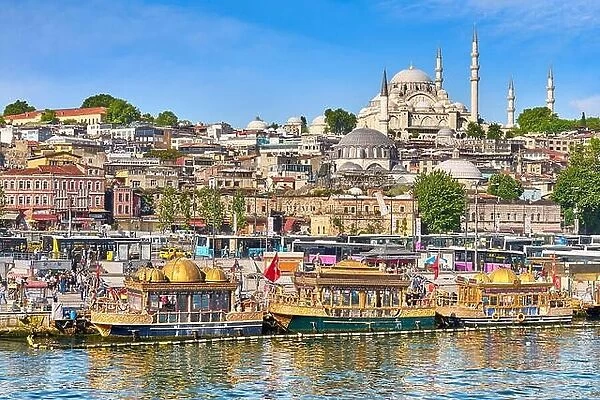 Istanbul - view from Galata Bridge, Turkey