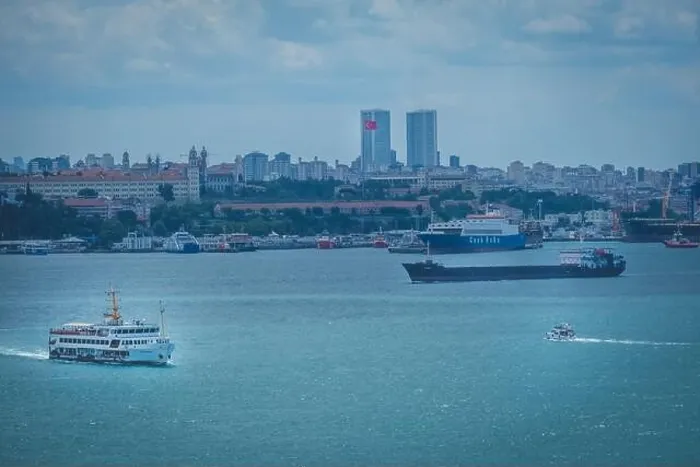 Framed Print : ISTANV, TURKEY - Jul 31, 2021: The ships and boats floating on the Sea of Marmara, Istanbul, Turkey Framed Print : ISTANV, TURKEY - Jul 31, 2021: The ships and boats floating on the Sea of Marmara, Istanbul, Turkey