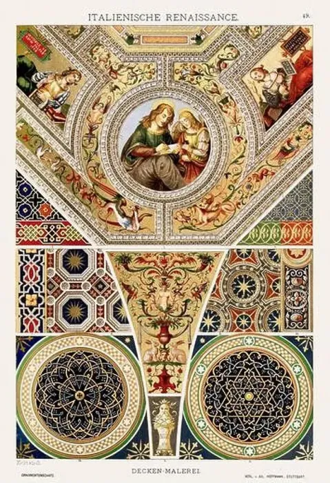Framed Print : Italian Renaissance Ornamentation Framed Print : Italian Renaissance Ornamentation