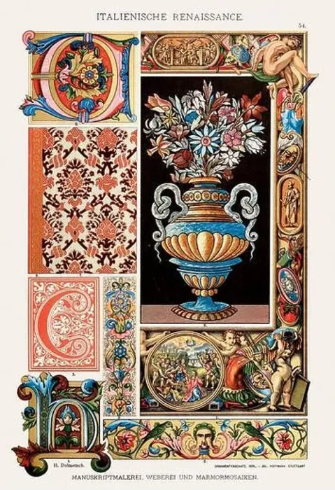 Framed Print : Italian Renaissance Ornamentation Framed Print : Italian Renaissance Ornamentation