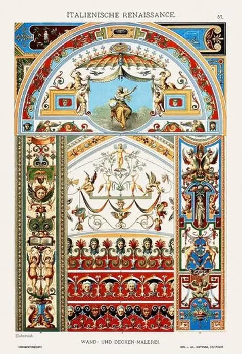 Framed Print : Italian Renaissance Ornamentation Framed Print : Italian Renaissance Ornamentation