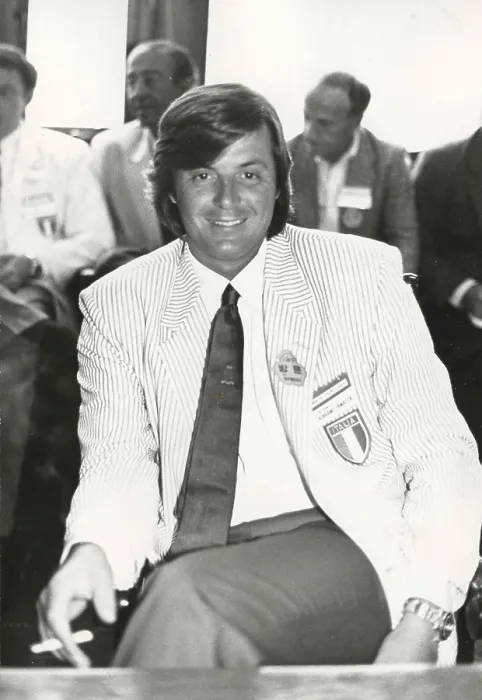 Framed Print : The Italian tennis team captain Adriano Panatta at the Davis Cup playoff, Seul, Korea 1987 Framed Print : The Italian tennis team captain Adriano Panatta at the Davis Cup playoff, Seul, Korea 1987