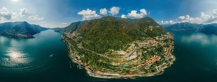Framed Print : Italy Como Lake drone Air 360 vr virtual reality drone panorama Framed Print : Italy Como Lake drone Air 360 vr virtual reality drone panorama