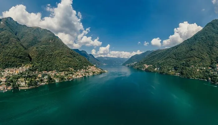 Framed Print : Italy Como Lake drone Air 360 vr virtual reality drone panorama Framed Print : Italy Como Lake drone Air 360 vr virtual reality drone panorama