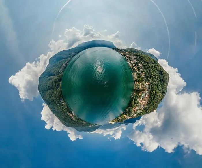 Framed Print : Italy Como Lake drone Air 360 vr virtual reality drone panorama Framed Print : Italy Como Lake drone Air 360 vr virtual reality drone panorama