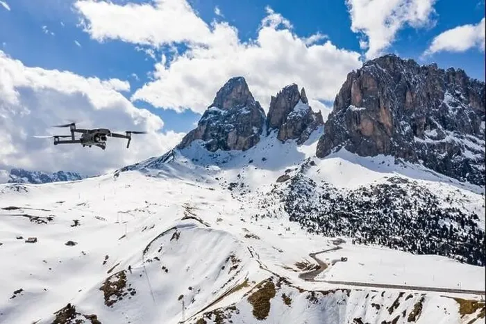 Framed Print : Italy, Dolomites, Canazei, The flying soaring drone hanged over mountains Framed Print : Italy, Dolomites, Canazei, The flying soaring drone hanged over mountains
