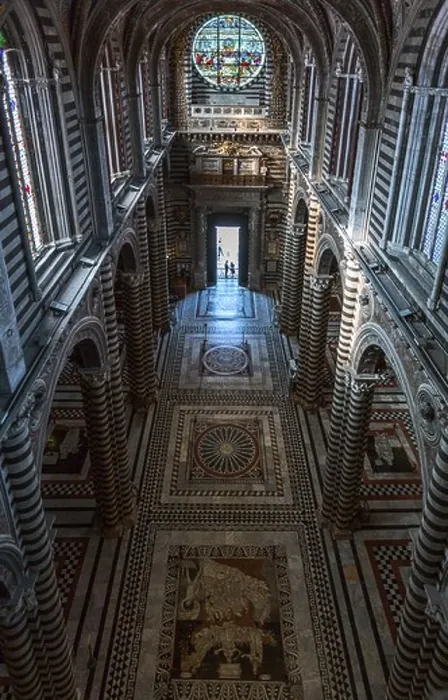 Framed Print : Italy, Siena, inlays of colored marbles of the Duomo's floor Framed Print : Italy, Siena, inlays of colored marbles of the Duomo's floor