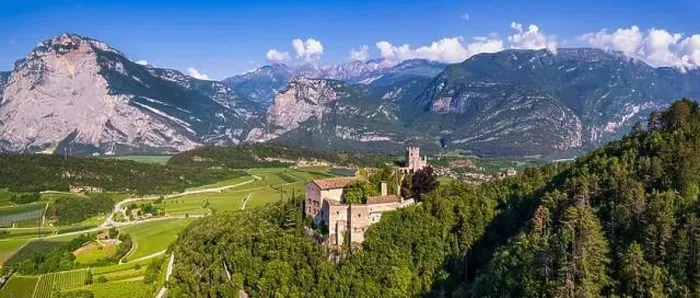 Framed Print : Italy travel destinations. Famous medieval castle Madruzzo in Trentino Alto Adige region province of Trento Framed Print : Italy travel destinations. Famous medieval castle Madruzzo in Trentino Alto Adige region province of Trento