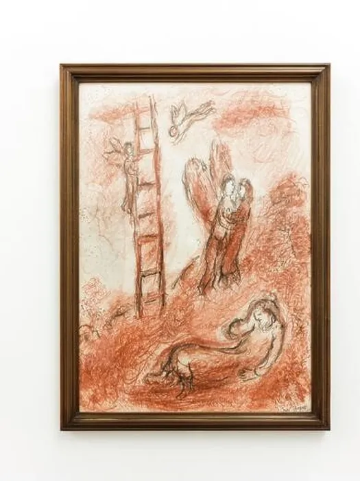 Framed Print : Jacob's Dream; painting by Marc Chagall in the Collection of Contemporary Art, Vatican museum, Rome, Italy Framed Print : Jacob's Dream; painting by Marc Chagall in the Collection of Contemporary Art, Vatican museum, Rome, Italy