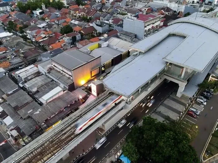 Framed Print : Jakarta. Indonesia. November 20 2020 : Aerial shot view with a drone at house and highway Framed Print : Jakarta. Indonesia. November 20 2020 : Aerial shot view with a drone at house and highway