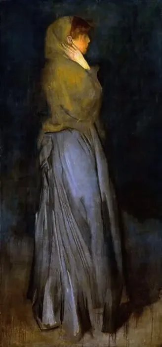 Framed Print : James Abbott Mcneill Whistler - Arrangement Yellow Grey 1858 Framed Print : James Abbott Mcneill Whistler - Arrangement Yellow Grey 1858
