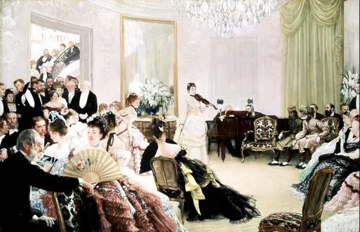 Framed Print : James Tissot (1836-1902) The concert Manchester, City art gallery Framed Print : James Tissot (1836-1902) The concert Manchester, City art gallery