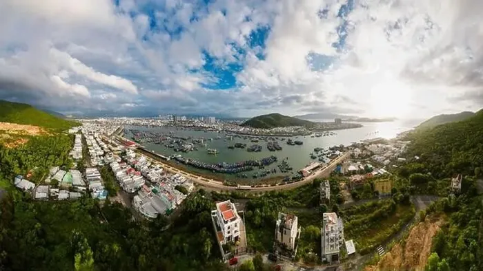 Framed Print : January 24, 2023: panoramic view of Vinh Luong fishing port, Nha Trang city, Khanh Hoa province, Vietnam Framed Print : January 24, 2023: panoramic view of Vinh Luong fishing port, Nha Trang city, Khanh Hoa province, Vietnam