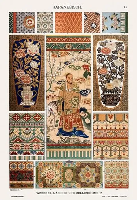 Framed Print : Japanese Ornamentation from Antiquity Framed Print : Japanese Ornamentation from Antiquity