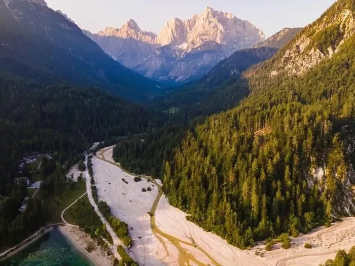 Framed Print : Jasna Lake in Kranjka Gora Slovenia. Drone View Alpine Landscape Framed Print : Jasna Lake in Kranjka Gora Slovenia. Drone View Alpine Landscape
