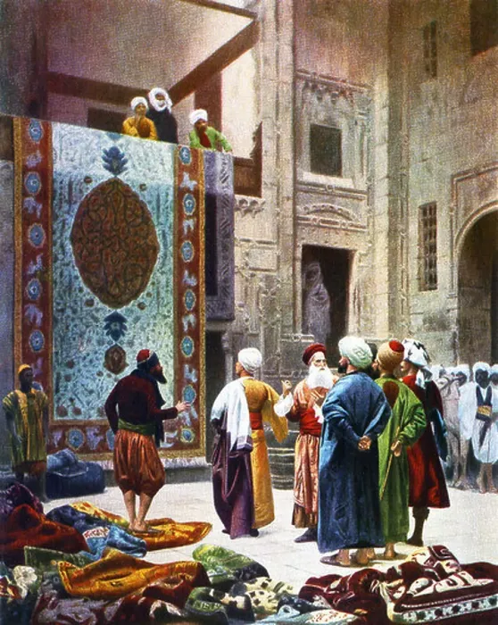 Framed Print : Jean-Leon Gerome, a French painter and sculptor, titled this work The Vendor of Rugs Framed Print : Jean-Leon Gerome, a French painter and sculptor, titled this work The Vendor of Rugs
