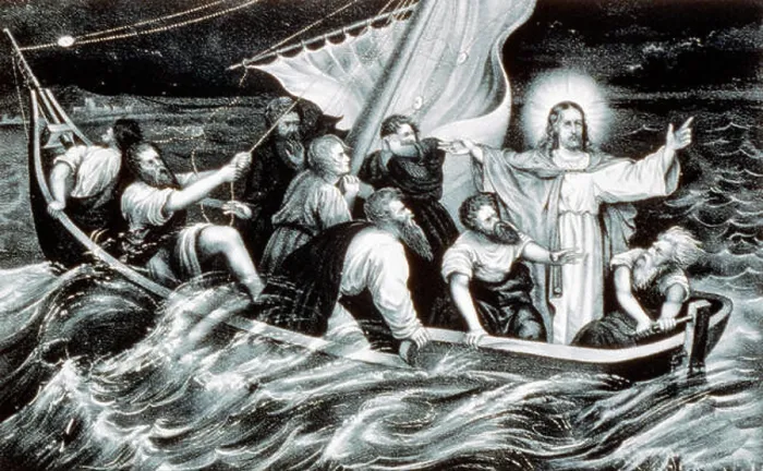 Framed Print : Jesus Christ stilling the tempest Framed Print : Jesus Christ stilling the tempest