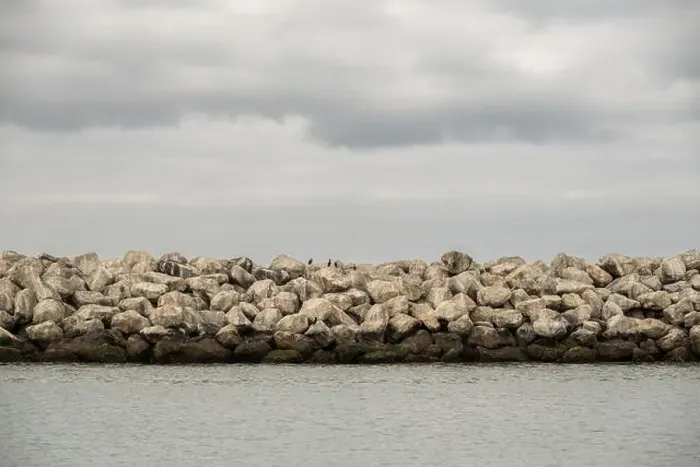 Framed Print : Jetty and Cloudy Sky In Ventura, California