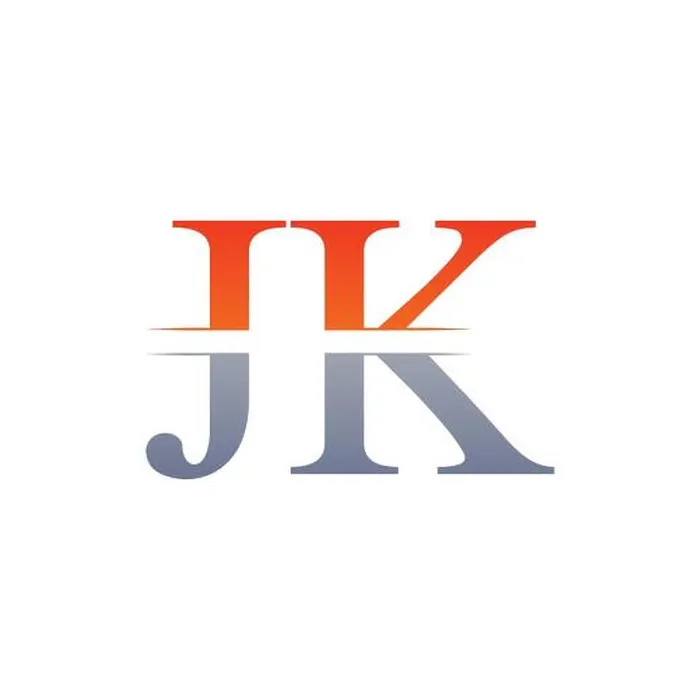 Framed Print : JK letter Type Logo Design vector Template. Abstract Letter JK logo Design Framed Print : JK letter Type Logo Design vector Template. Abstract Letter JK logo Design