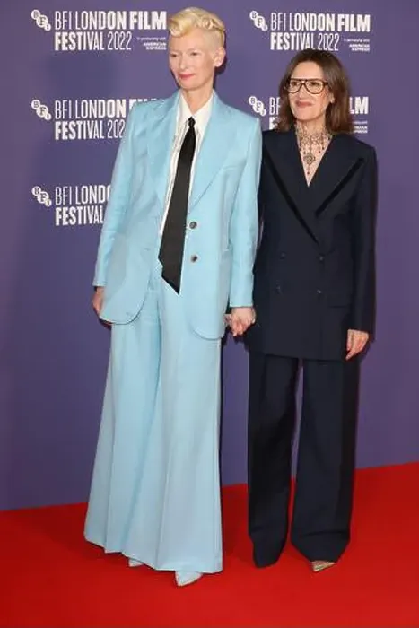 Framed Print : Joanna Hogg and Tilda Swinton attend Special Presentation of The Eternal Daughter at the Royal Festival Hall during