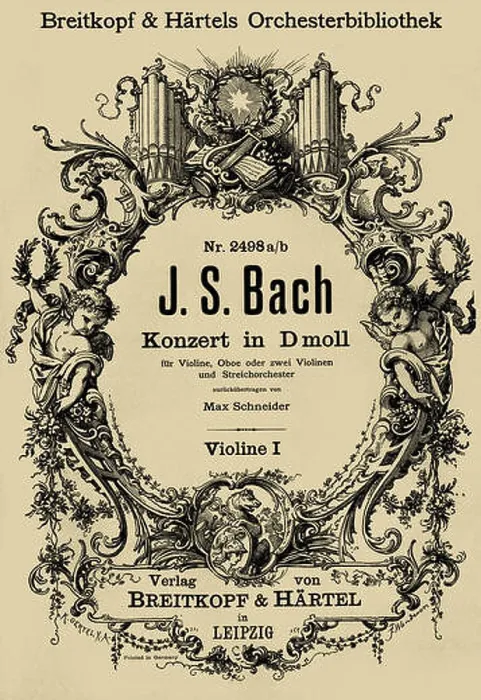 Framed Print : Johann Sebastian Bachs Konzert in d moll (Concert in D minor) Framed Print : Johann Sebastian Bachs Konzert in d moll (Concert in D minor)