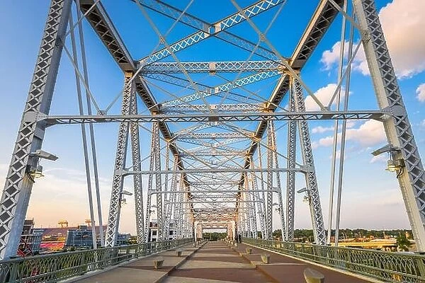 John Seigenthaler Pedestrian Bridge in Nashville, TN, USA